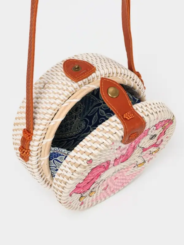 Сумка плетёная ротанг &laquo;Единорог&raquo;, 15&times;6&times;60 см