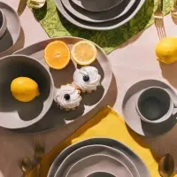 Салатник Magistro Potter, 1.2 л, d=17.4, фарфор, светло-серый