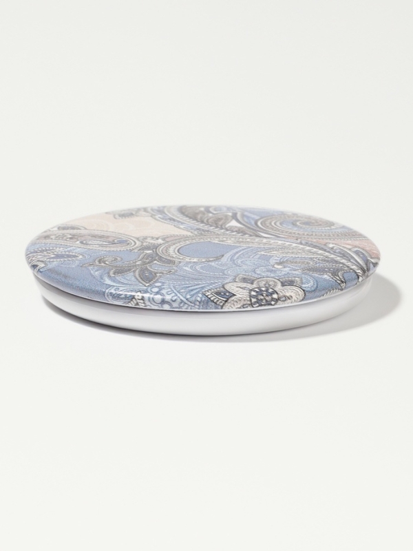 Зеркало складное «Орнамент», d = 7,5 см, с увеличением, цвет МИКС