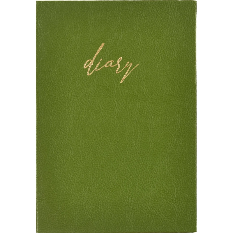 Ежедневник недатированный зеленый, А5, 140x200, 136 л, ATTACHE