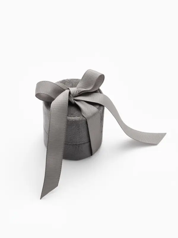 Футляр под серьги, кольцо &laquo;Сюрприз&raquo;, корейский бархат, 5.8&times;5.3 см, серый