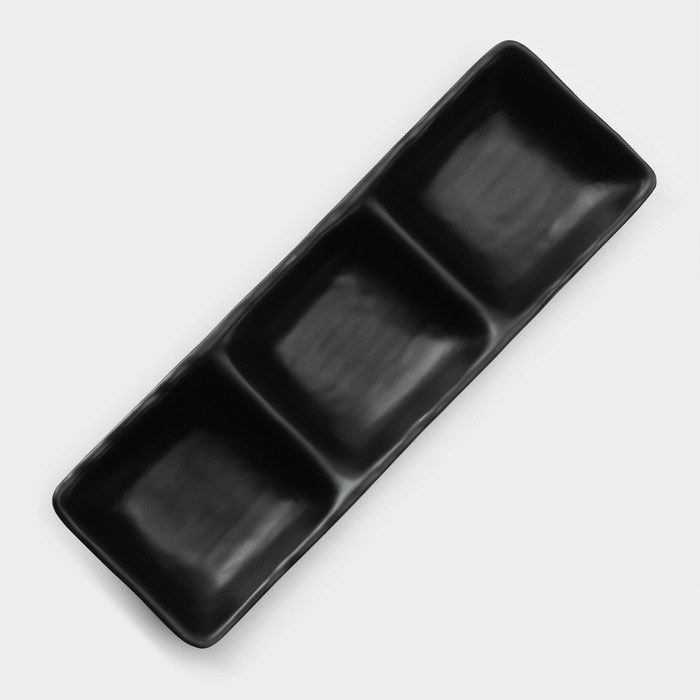 Менажница «Чёрный Восток», 26,4×8,6×3,3 см, цвет чёрный Менажница «Чёрный Восток», 26,4×8,6×3,3 см, цвет чёрный