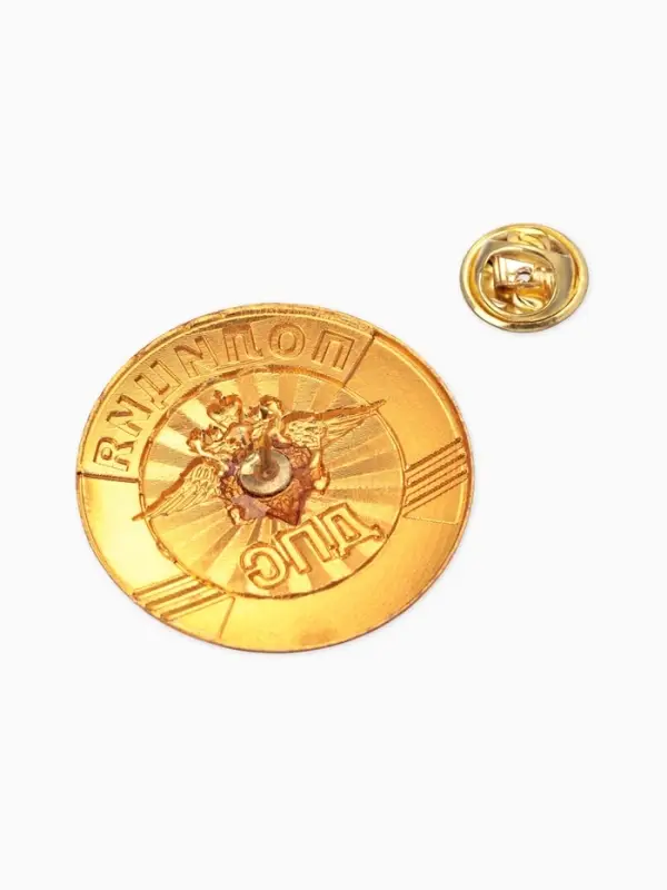 Значок Значок "ДПС" полиция, цветной в золоте