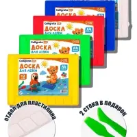 Доска для лепки А4, Calligrata, &laquo;Гамма&raquo;, 2000 мкм, 2 стека, с отделениями, МИКС