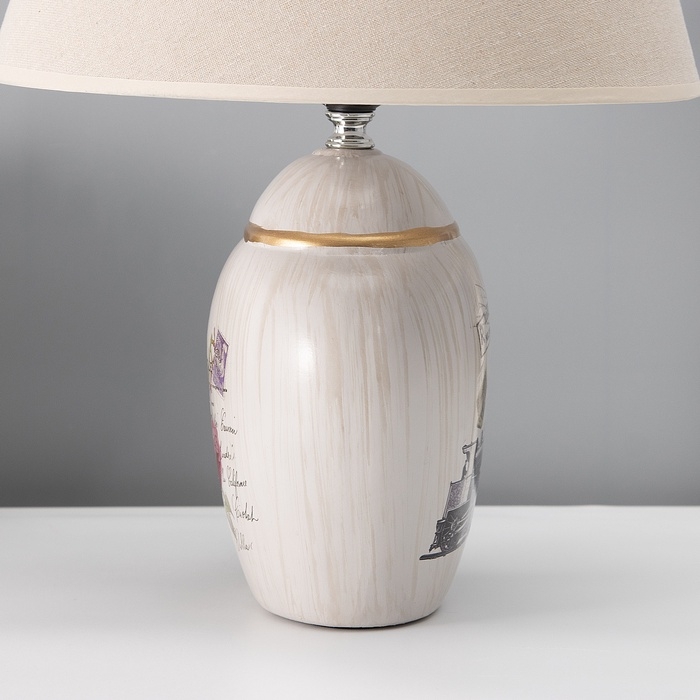 Настольная лампа с абажуром RISALUX «Сити», Е27, 40 Вт, 30×30×43 см Настольная лампа с абажуром RISALUX «Сити», Е27, 40 Вт, 30×30×43 см