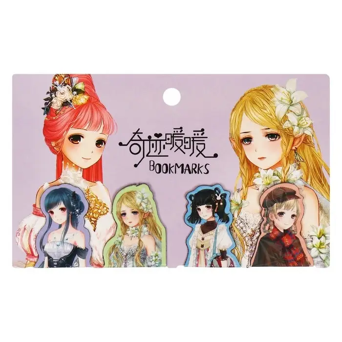 Набор магнитных закладок для книг Calligrata 4 штуки, Набор магнитных закладок для книг Calligrata 4 штуки, "Аниме", МИКС