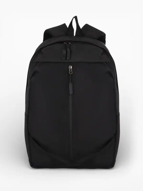 Рюкзак школьный, однотонный, 1 отделение, 3 кармана, 28&times;13&times;39 см, чёрный