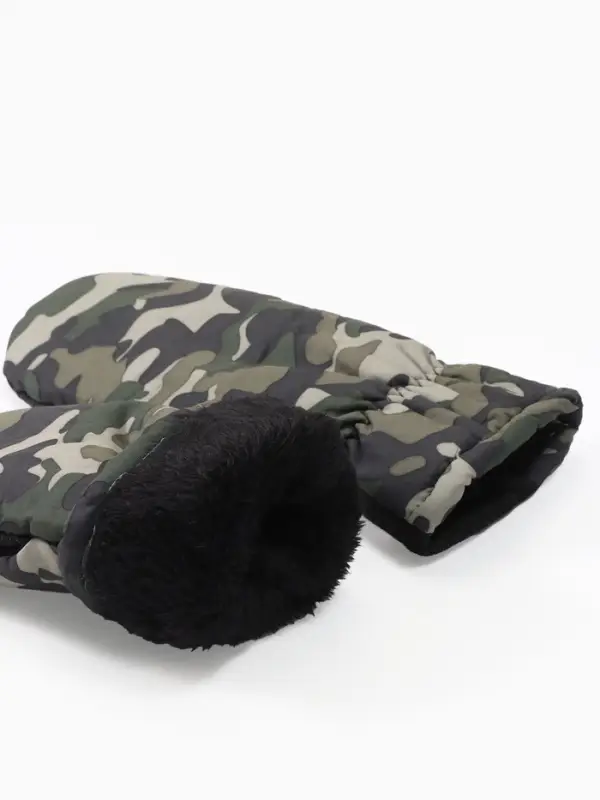 Варежки зимние мужские непромокаемые  р-р 25 см цв.хаки