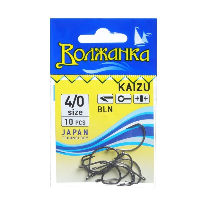 Крючки  Крючки "Волжанка" Kaizu № 4/0, 10 шт
