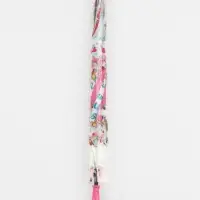 Зонт - трость детский &laquo;Розовый единорог&raquo;, полуавтоматический, 8 спиц, R=41/47 см, d=82 см, белый