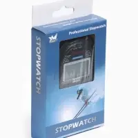 Секундомер, 8.2&times;6.5&times;2 см, 60 отсечек, обратный отсчёт, часы, календарь