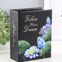 Фотоальбом "Цветы" 100ф 10X15см, ПП карм., черные страницы, черные страницы