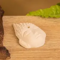 Подставка под благовония «Лицо Будды», 6.5×4.5×2 см, керамика, бежевая