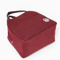Термосумка на молнии, объём 6 л, цвет бордовый
