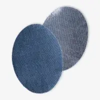 Набор заплаток для одежды, овальные, термоклеевые, 7&times;5 см, 5 шт., синий