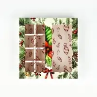 Коробка под 8 конфет и шоколад, с окном &laquo;Новогодние подарки&raquo;, 17.7&times;17.8&times;3.8 см