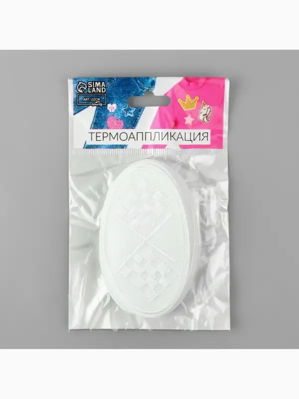 Термоаппликация «Флажки», 8.4×5 см, белая Термоаппликация «Флажки», 8.4×5 см, белая