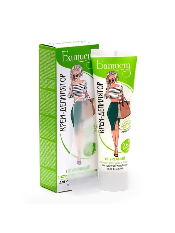 Крем для депиляции &laquo;Батист&raquo; огуречный, 100 мл