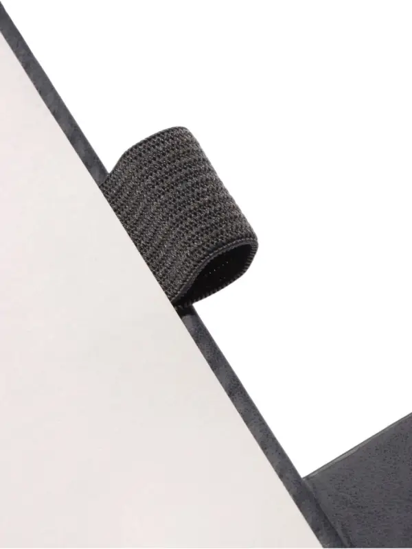 Ежедневник недатированный формат А5, с хлястиком, 128л, линия, пвх, Серый