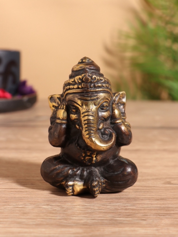Сувенир бронза Сувенир бронза "Ганеша" 6х5х8 см