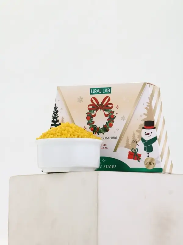 Жемчуг для ванны Magic snow, аромат ягодная карамель, 200 г, URAL LAB Жемчуг для ванны Magic snow, аромат ягодная карамель, 200 г, URAL LAB