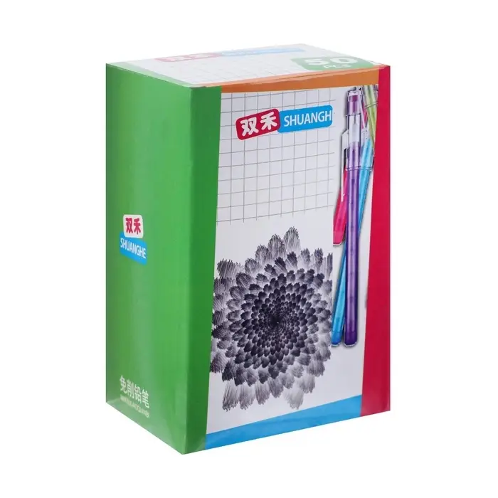 Карандаш секционный &laquo;Флюор&raquo;, НВ, с ластиком, МИКС