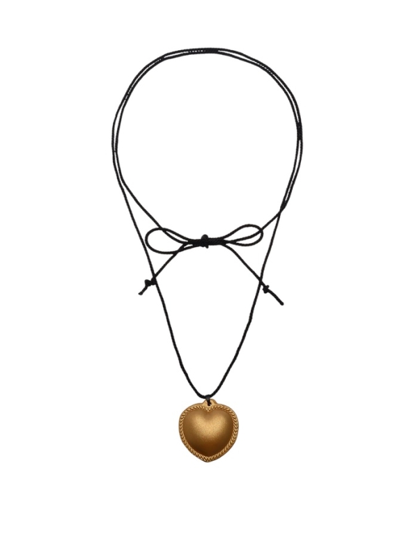 Портупея с кулоном «Сердечко» кожа, трансформер, цвет золото, 150 см Портупея с кулоном «Сердечко» кожа, трансформер, цвет золото, 150 см