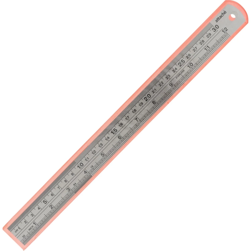 Линейка металлическая 30см Attache&nbsp; (12х1 )