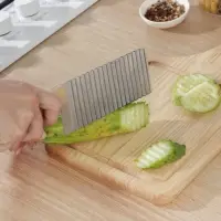 Нож для фигурной резки Доляна, 27&times;6 см, нержавеющая сталь, бежевый