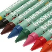 Восковые мелки 8 цветов ErichKrause Baby Jumbo, утолщенные, круглые