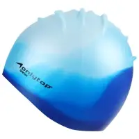 Шапочка для плавания взрослая ONLYTOP, силиконовая, обхват 54-60 см, МИКС