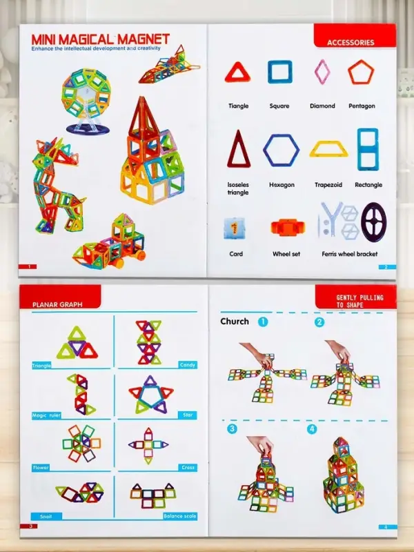 Конструктор магнитный XINBIDA &laquo;Мини магический магнит&raquo;, 158 деталей