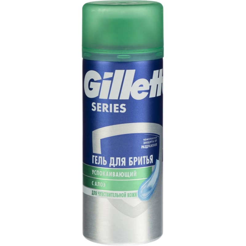 Подарочный набор GILLETTE MACH3 Бритв 1 СмКасс+Гель Д/Бр д/чувКож Алоэ 75мл