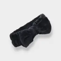 Повязка для умывания "Бантик", микрофибра, цвет черный