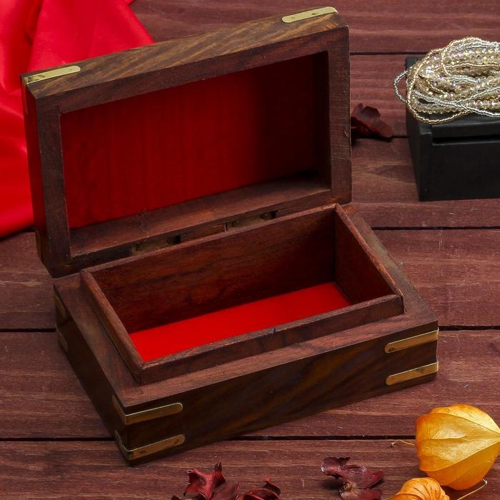 Шкатулка дерево  Шкатулка дерево "Резной слоник" 15х10х6