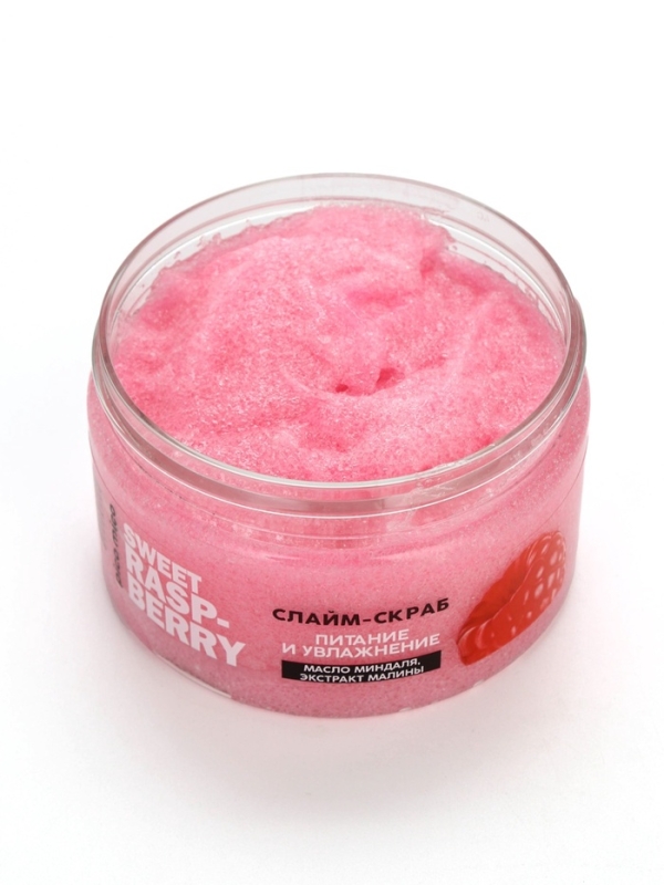 Скраб-слайм для тела Sweet raspberry, питание и увлажнение, с ароматом малины, 250 г, PICO MICO Скраб-слайм для тела Sweet raspberry, питание и увлажнение, с ароматом малины, 250 г, PICO MICO