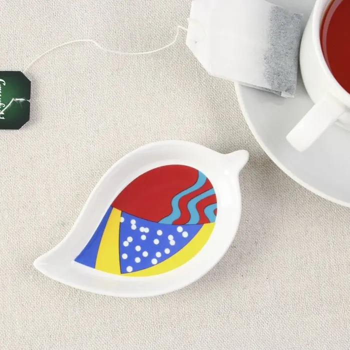 Подставка для чайного пакетика керамическая Дорого внимание «Абстракция», 10 х 7 см Подставка для чайного пакетика керамическая Дорого внимание «Абстракция», 10 х 7 см