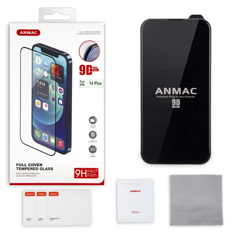 Защитное стекло iPh 14 Plus (6.7) 9D ANMAC Арт.1137418 Защитное стекло iPh 14 Plus (6.7) 9D ANMAC Арт.1137418