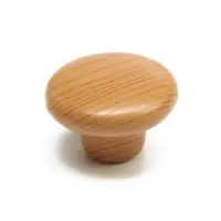 Ручка-кнопка CAPPIO, d=33 мм, пластик, цвет дерево