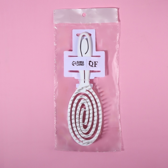 Расчёска массажная, вентилируемая, 7 &times; 23,5 см, цвет МИКС