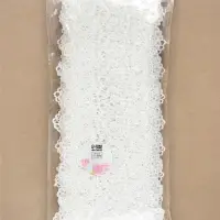 Кружево гипюровое, 105 мм, 6.8&plusmn;0.5 м, цвет белый