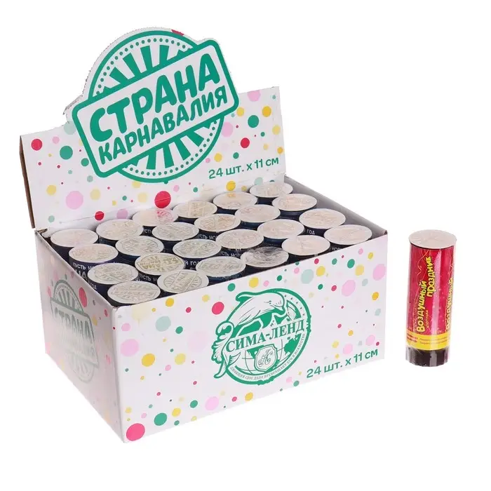 Хлопушка поворотная «Воздушный праздник», конфетти, фольга, серпантин Хлопушка поворотная «Воздушный праздник», конфетти, фольга, серпантин