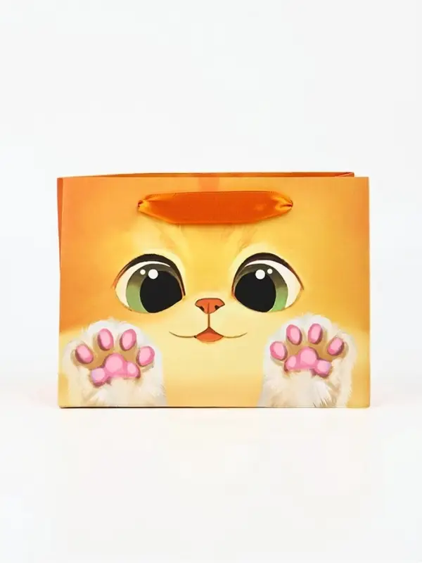 Пакет подарочный &laquo;Котик&raquo;, 19.5&times;14.5&times;8.5 см