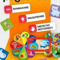Развивающая игра для детей Лесная мастерская &laquo;Кто где живёт и кто что ест&raquo; по методике Луллия