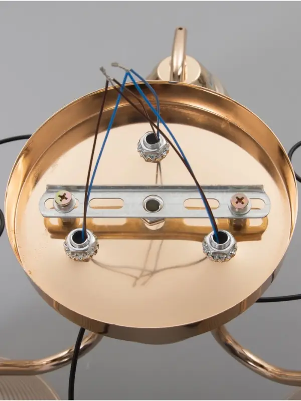 Люстра &laquo;Кольцо&raquo; 3&times;40 Вт Е27 золото 48&times;48&times;24 см