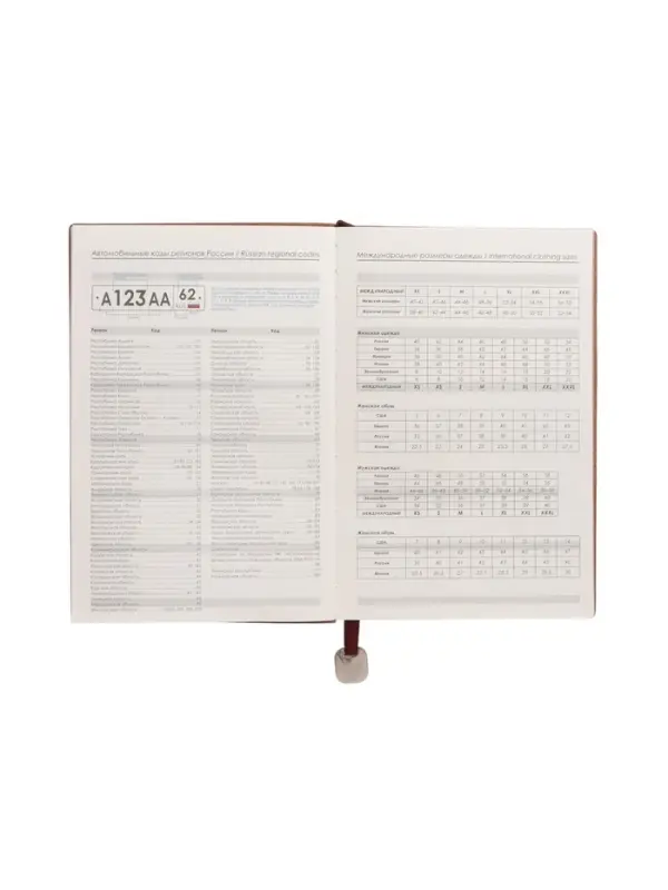Ежедневник недатированный формат А5, 80л, линия, с ручкой, подар коробка, Коричневый