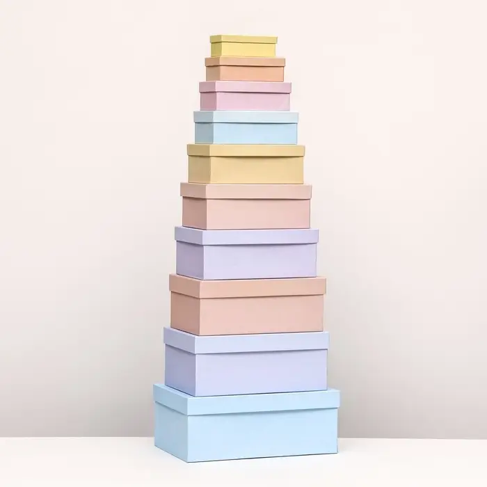 Набор подарочных коробок 10 в 1 &laquo;На рассвете&raquo;, 30.5&times;20&times;13 - 12&times;6.5&times;4 см