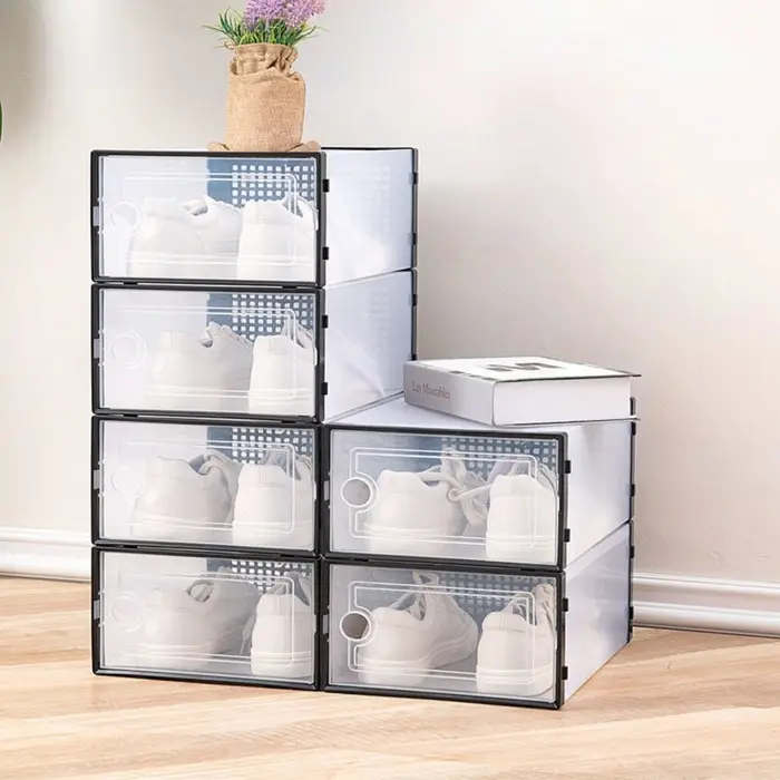 Коробка для хранения обуви с дверцей Доляна Large size, 26&times;33.5&times;16.5 см, 2 шт.