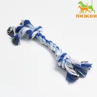 Игрушка канатная &laquo;2 узла&raquo;, средняя, цвет МИКС