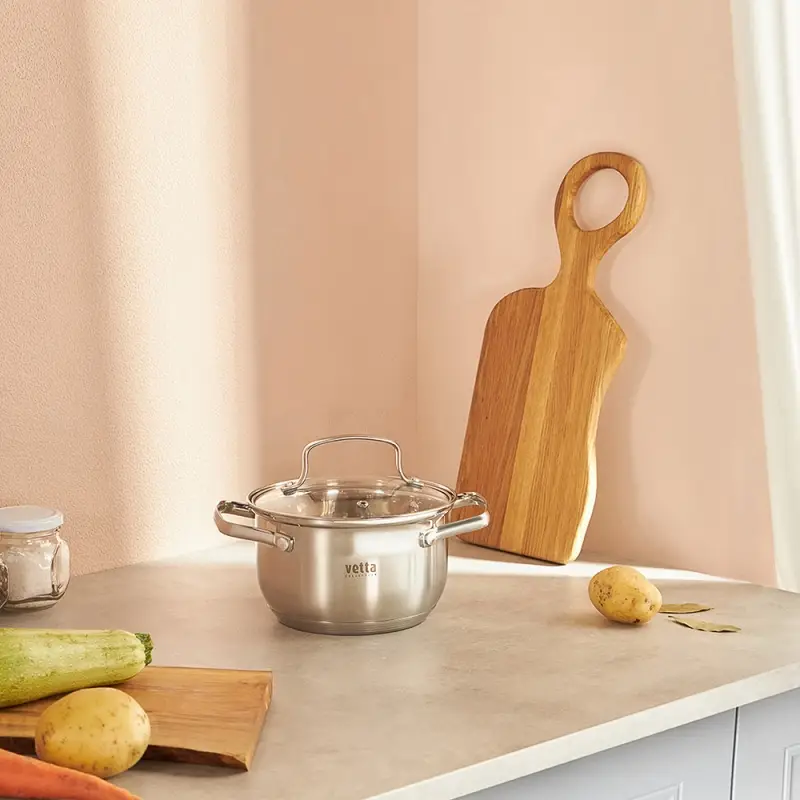 VETTA Берн Кастрюля 16х10см. 1,9л. со стекл. крышкой, индукция